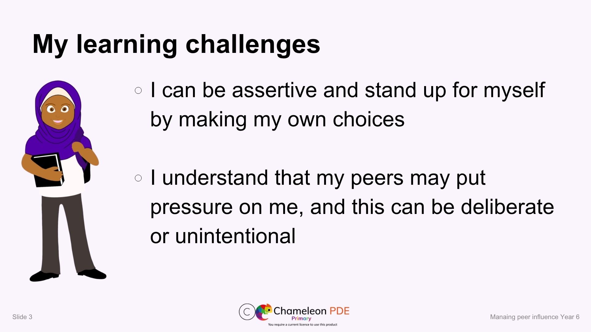 Year 6 (age 10-11) Managing peer influence