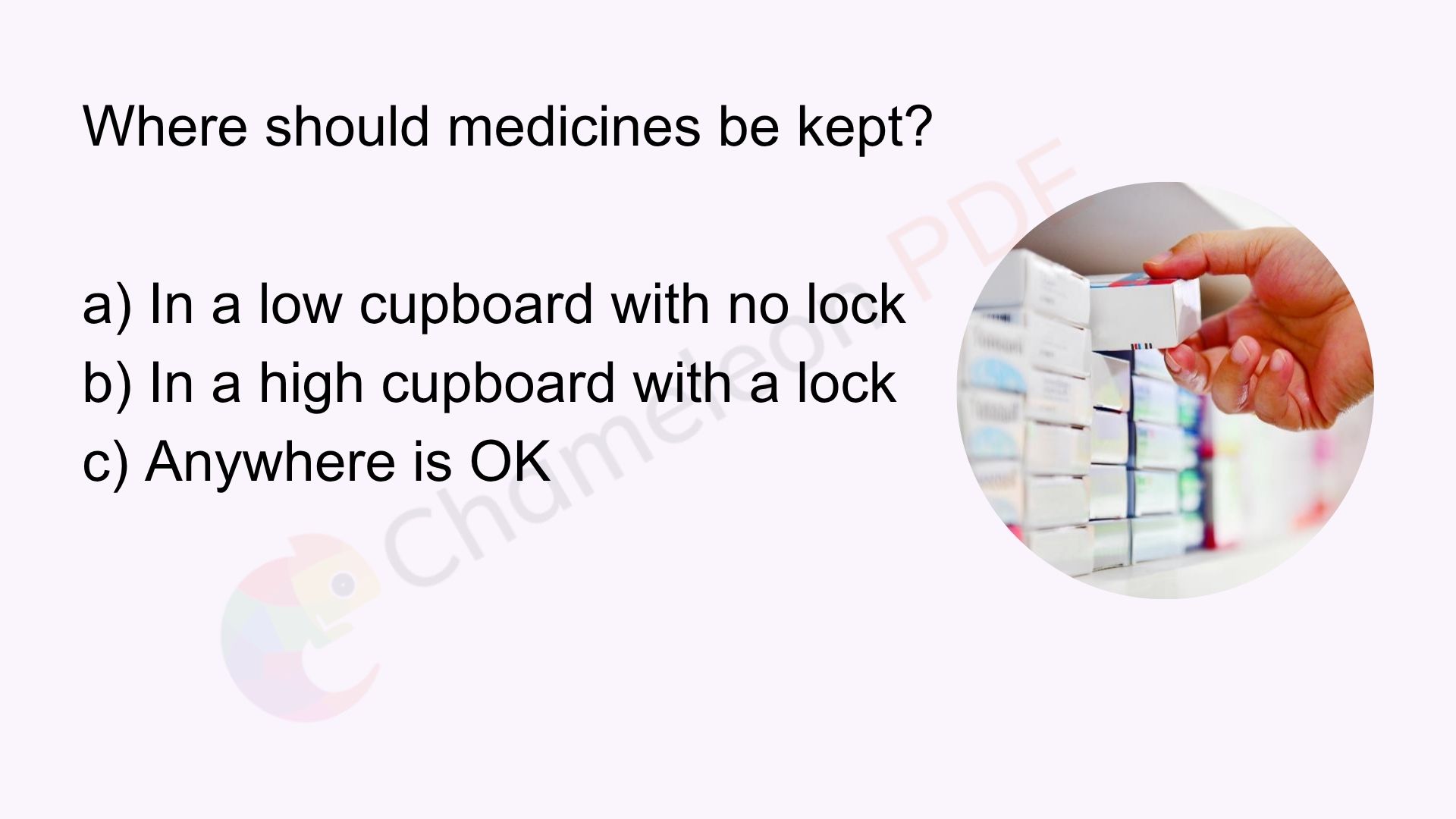 Year  2 Ages 6-7 : Safety with medicines