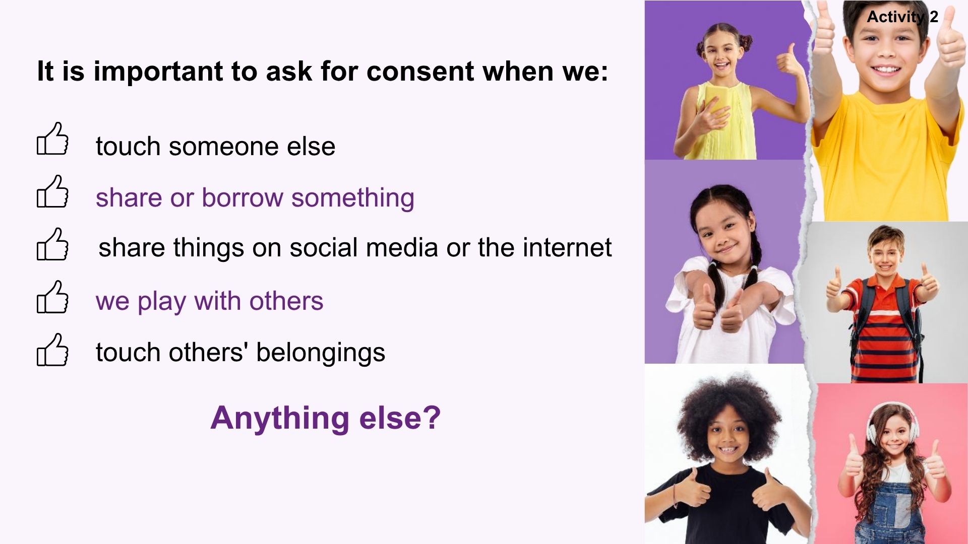 Year 5 (age 9-10) Giving and seeking permission