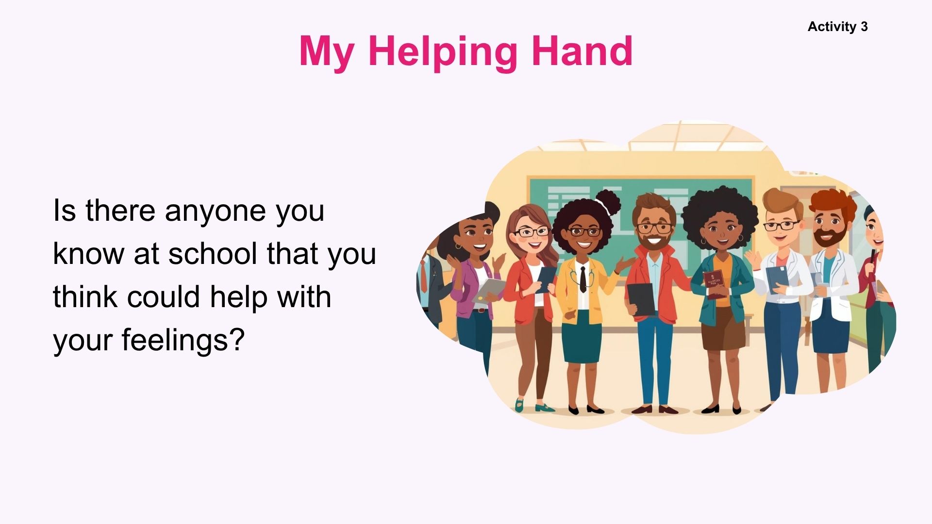 Year 2 (Ages 6-7) Who can help with my feelings? 