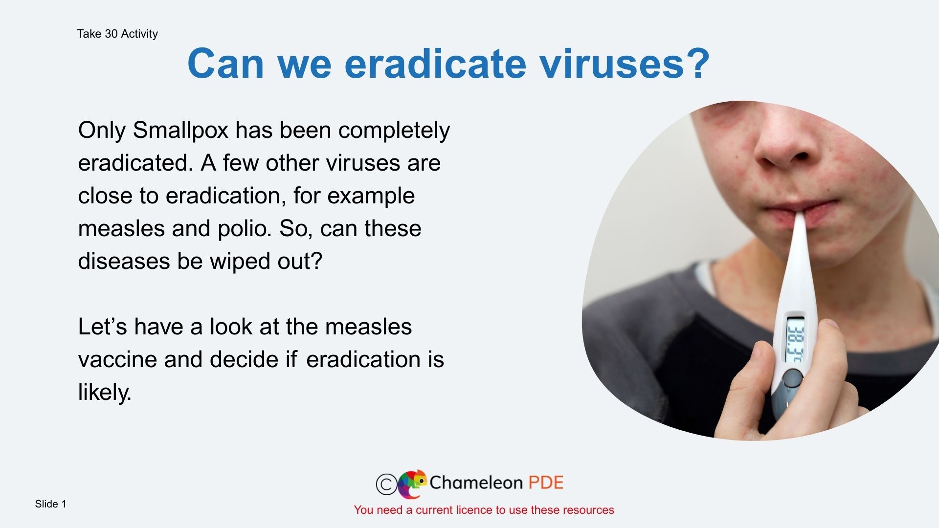 Ages 13-14 : Prevention of infection