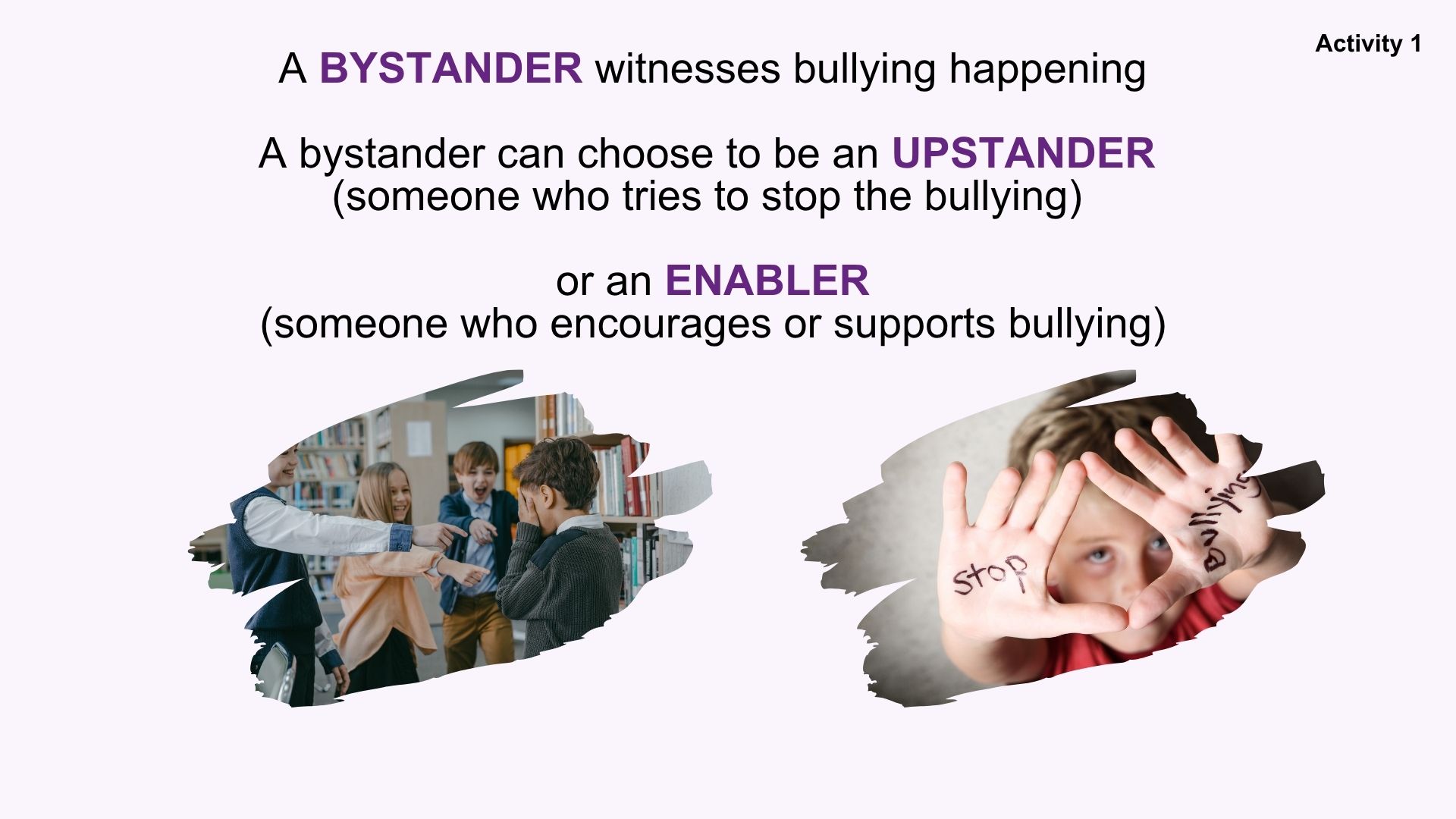 Year 6/P7 (age 10-12) Being and enabler (in bullying)