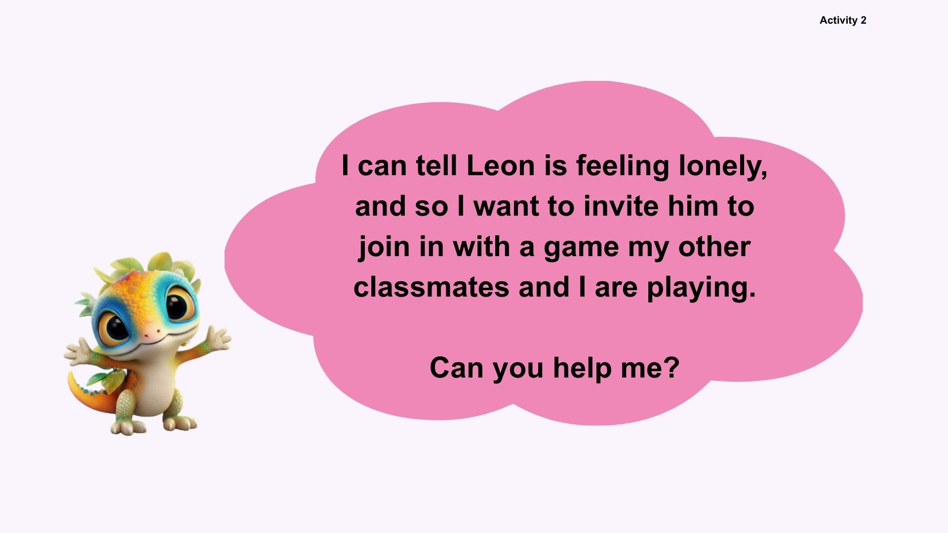 Year 1 (ages 5-6) : It's fun to play with others