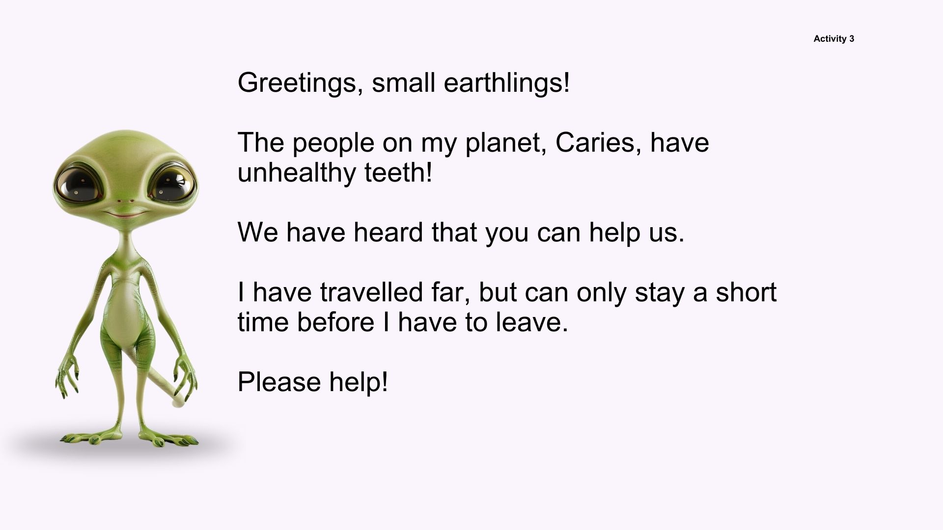 Year 3  (Ages 7-8) Oral health 