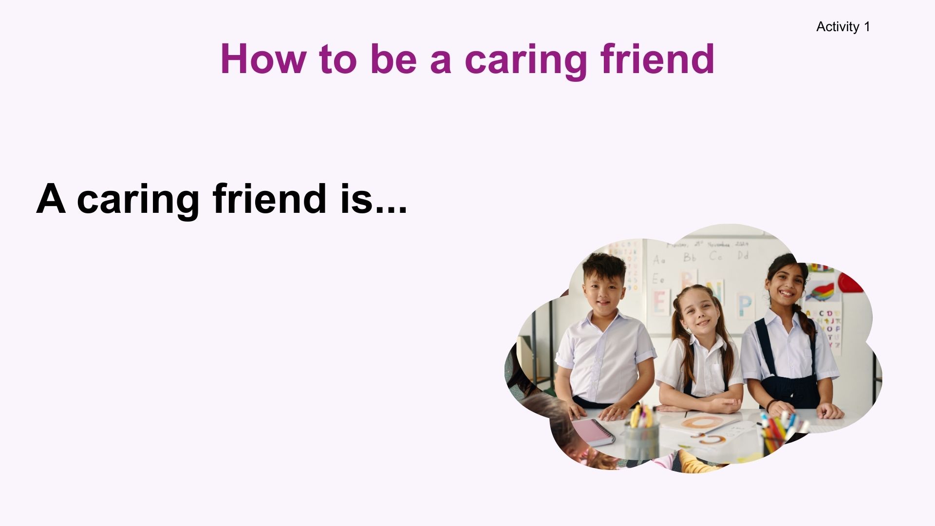 Year 3 Caring friendships