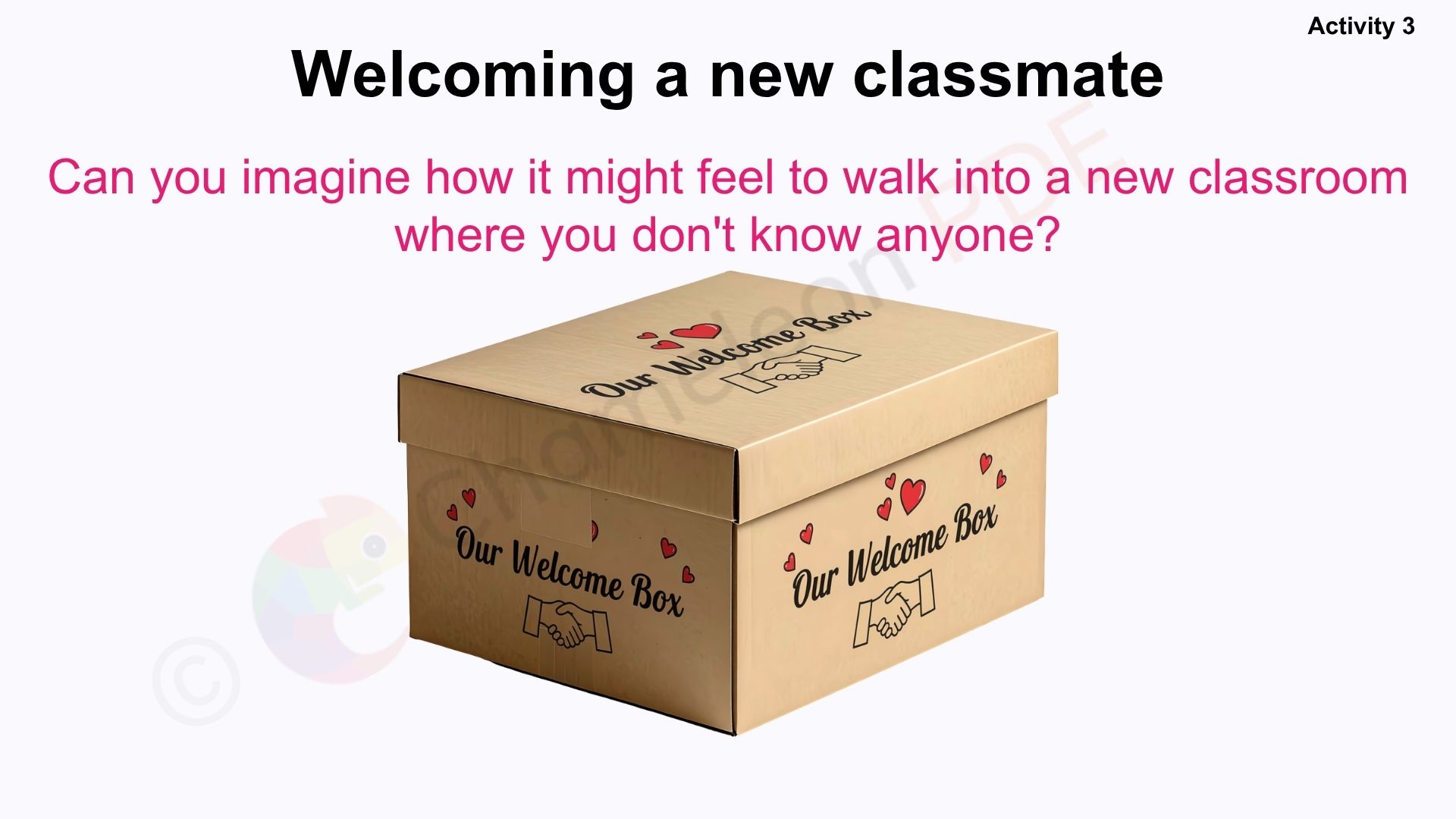 Year 2 (ages 6-7)  A new class