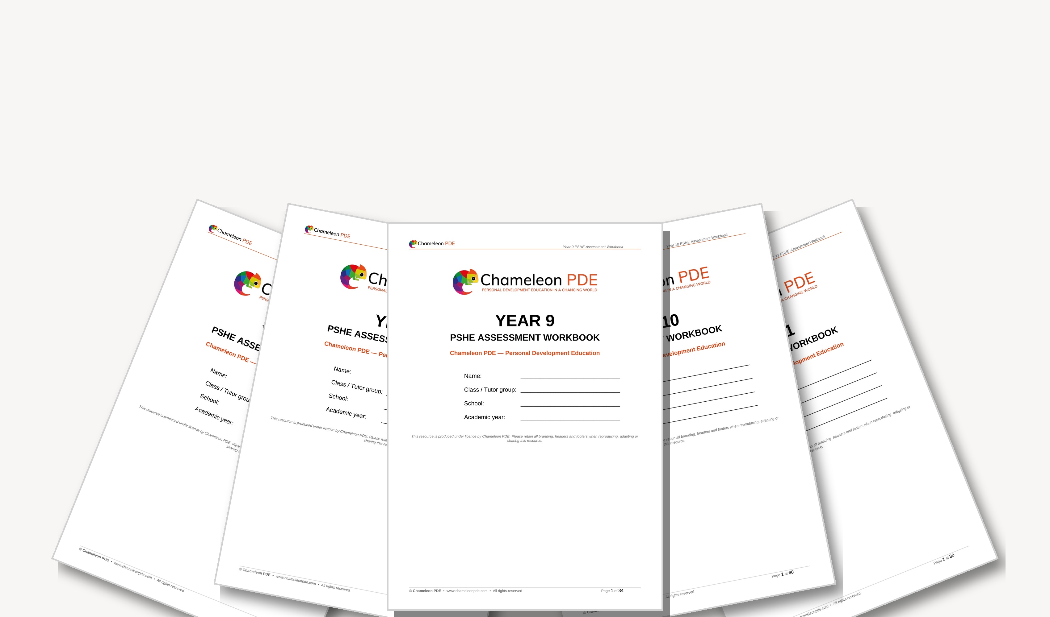 Assessment & progress in PSHE/PD/Life skills (English PSHE/RSHE curriculum) Workbooks