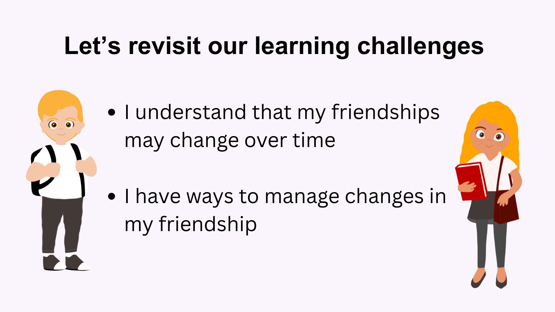 Year 5 (ages 9-11) : Friendship changes