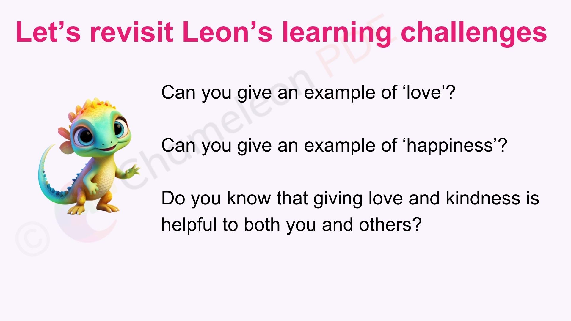Year 2 (age 6-7) Giving & receiving love and kindness